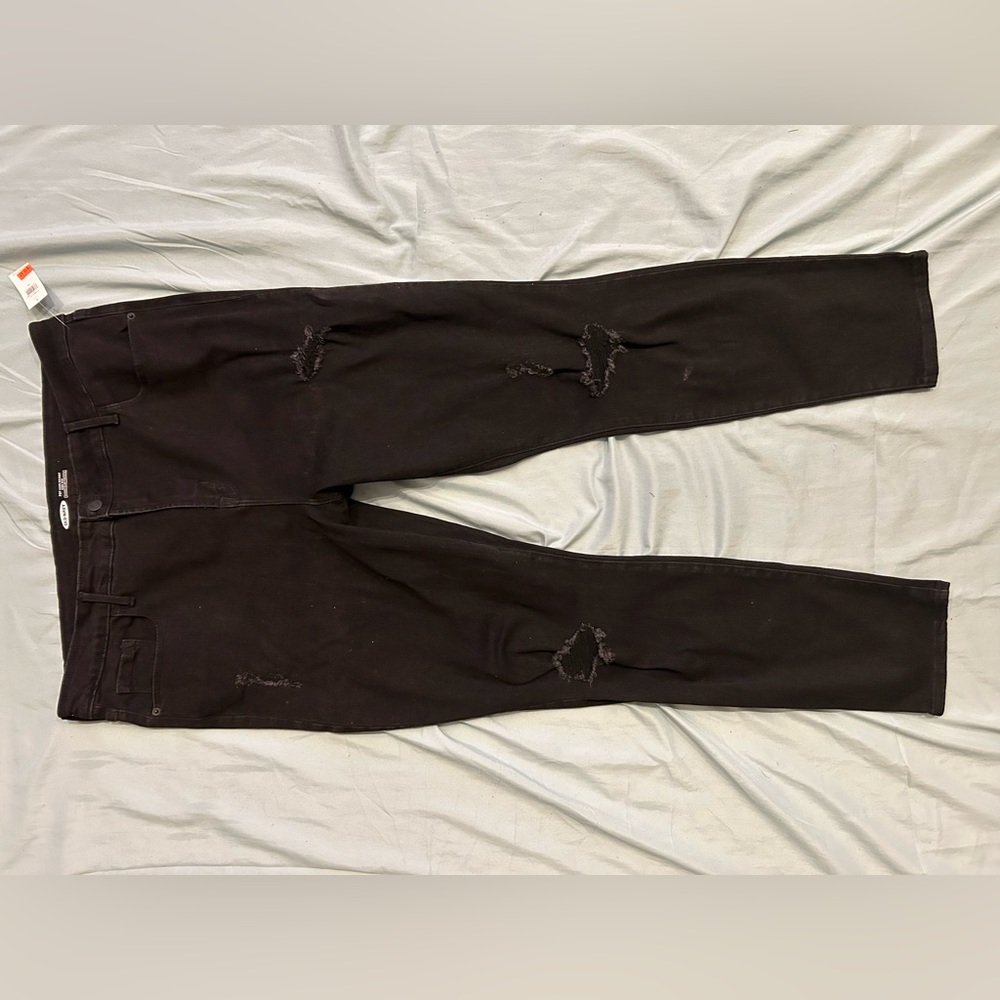Old navy ripped up black jeans